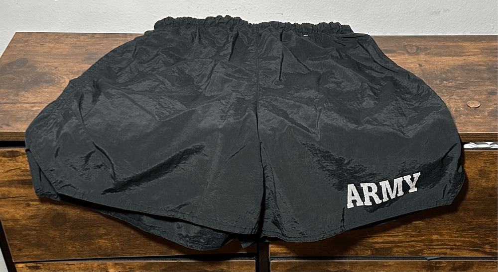 Rothco Army Shorts Black Military Physical Training 6021 Brief Lining Size M